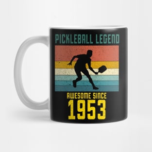 Pickleball Legend Awesome Since 1953 Retro 70th Birthday Mug